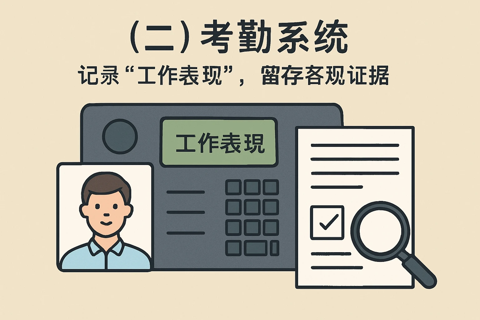 （二）考勤系统：记录“工作表现”，留存客观证据