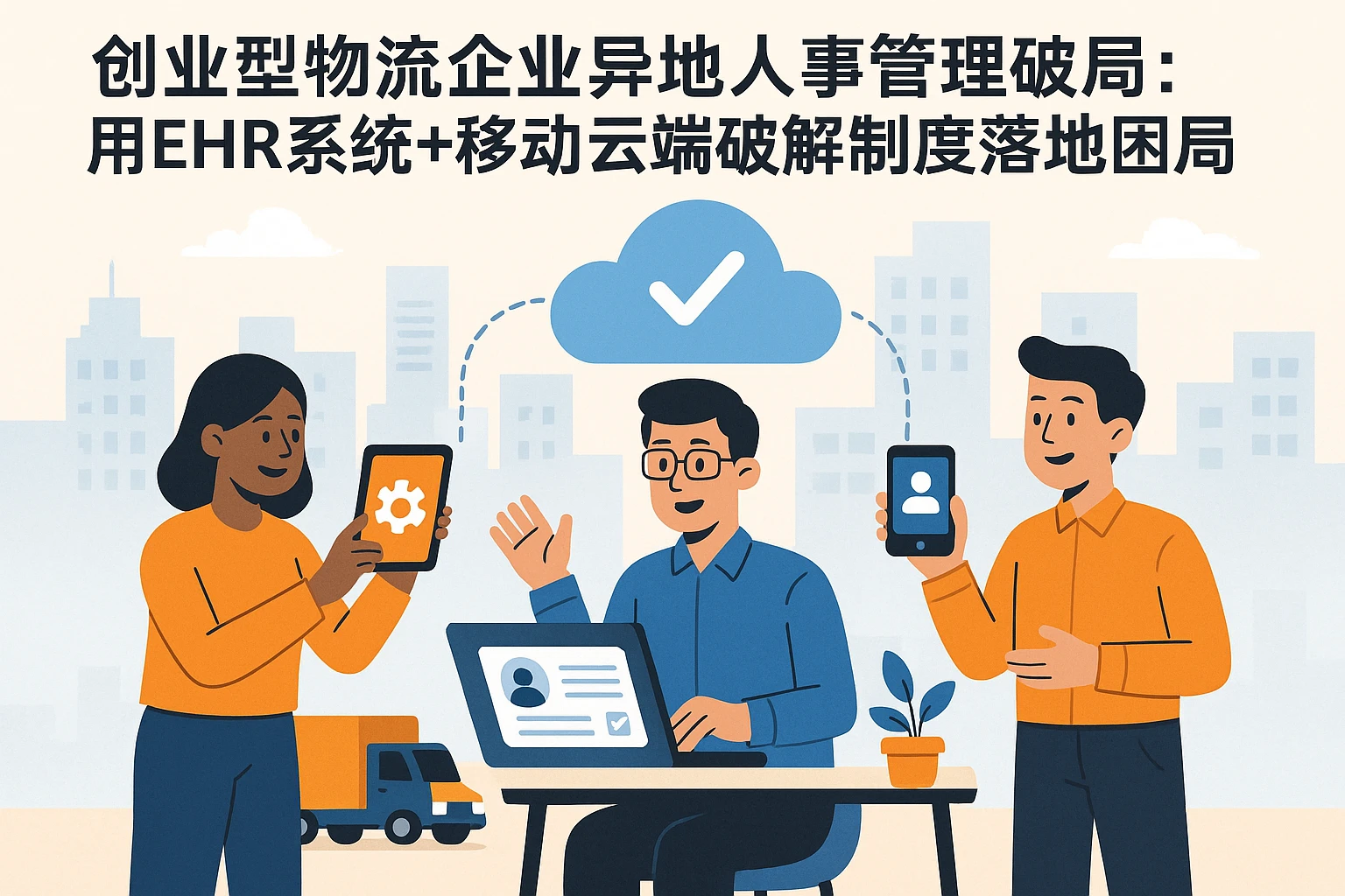 创业型物流企业异地人事管理破局：用EHR系统+移动云端破解制度落地困局