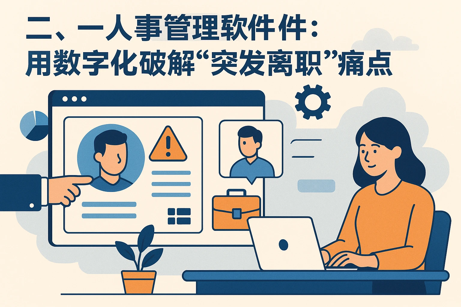 二、人事管理软件：用数字化破解“突发离职”痛点