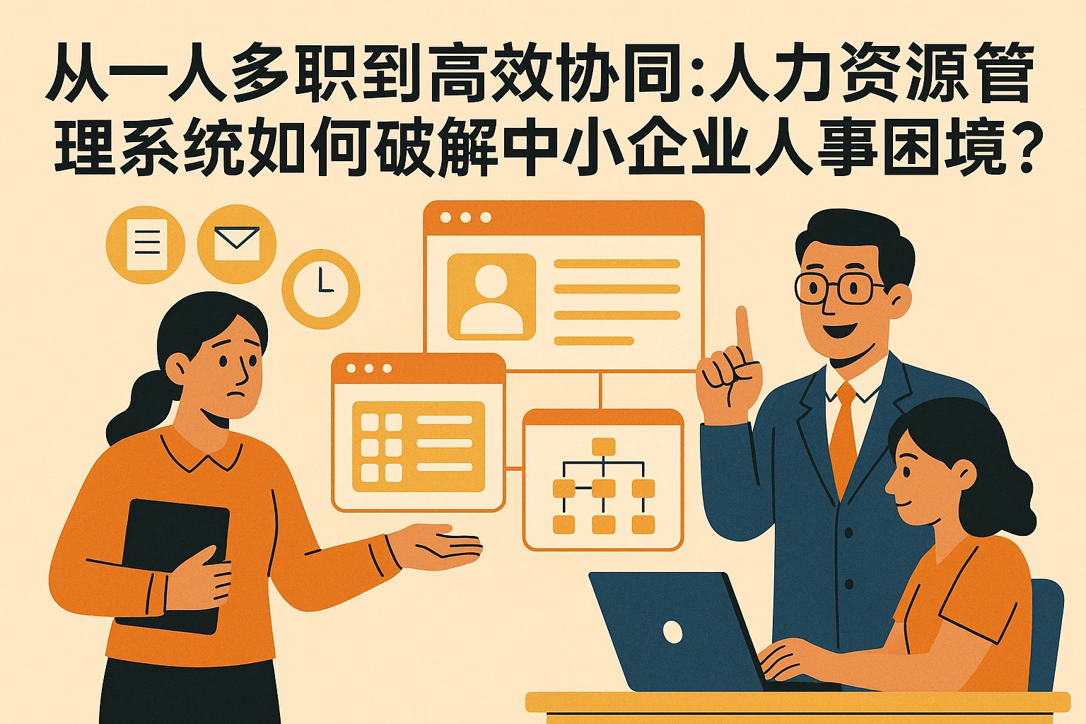 从一人多职到高效协同：人力资源管理系统如何破解中小企业人事困境？