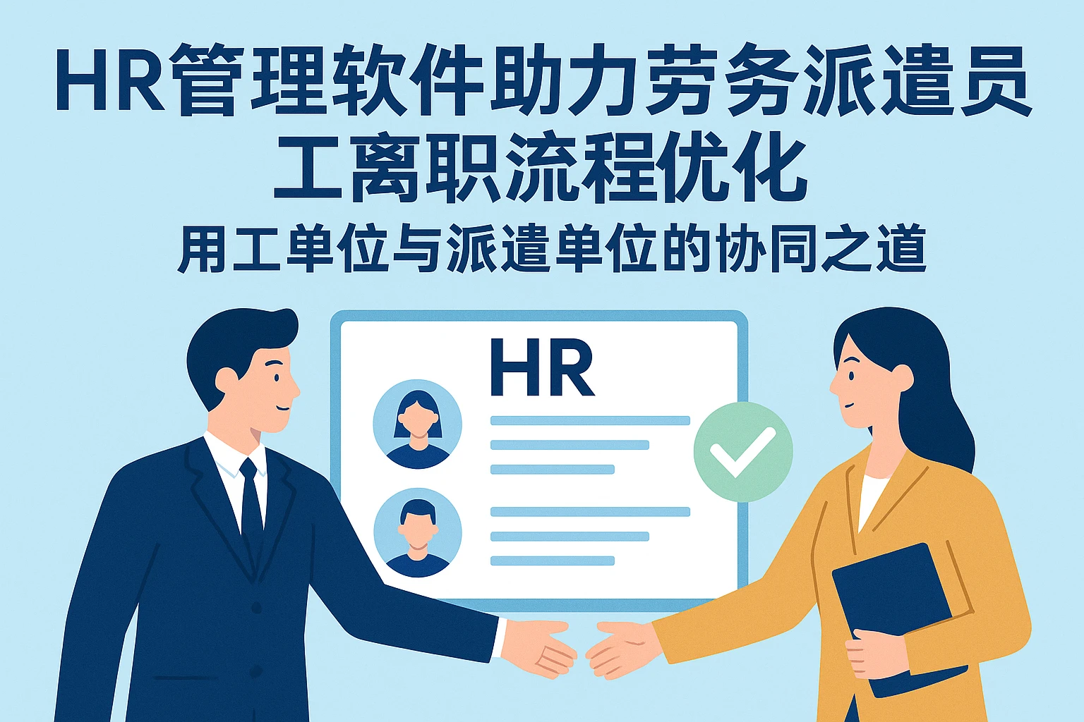 HR管理软件助力劳务派遣员工离职流程优化：用工单位与派遣单位的协同之道