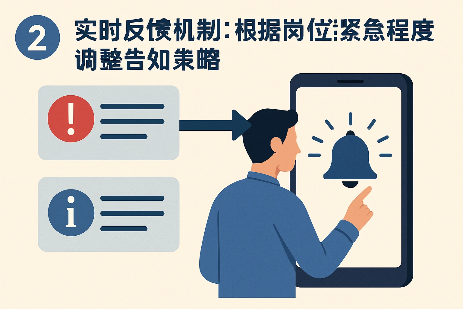 2. 实时反馈机制：根据岗位紧急程度调整告知策略