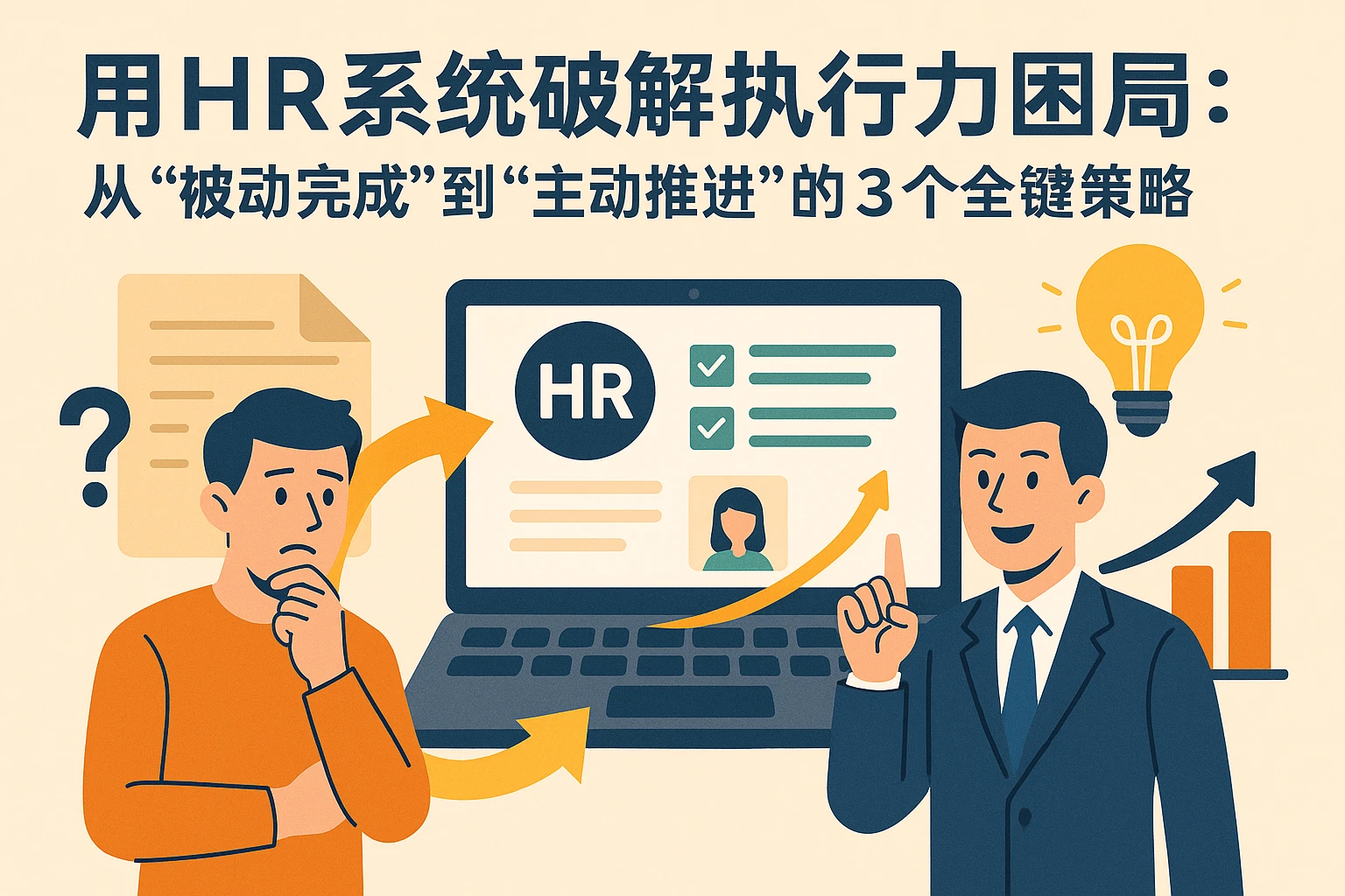 用HR系统破解执行力困局：从“被动完成”到“主动推进”的3个关键策略