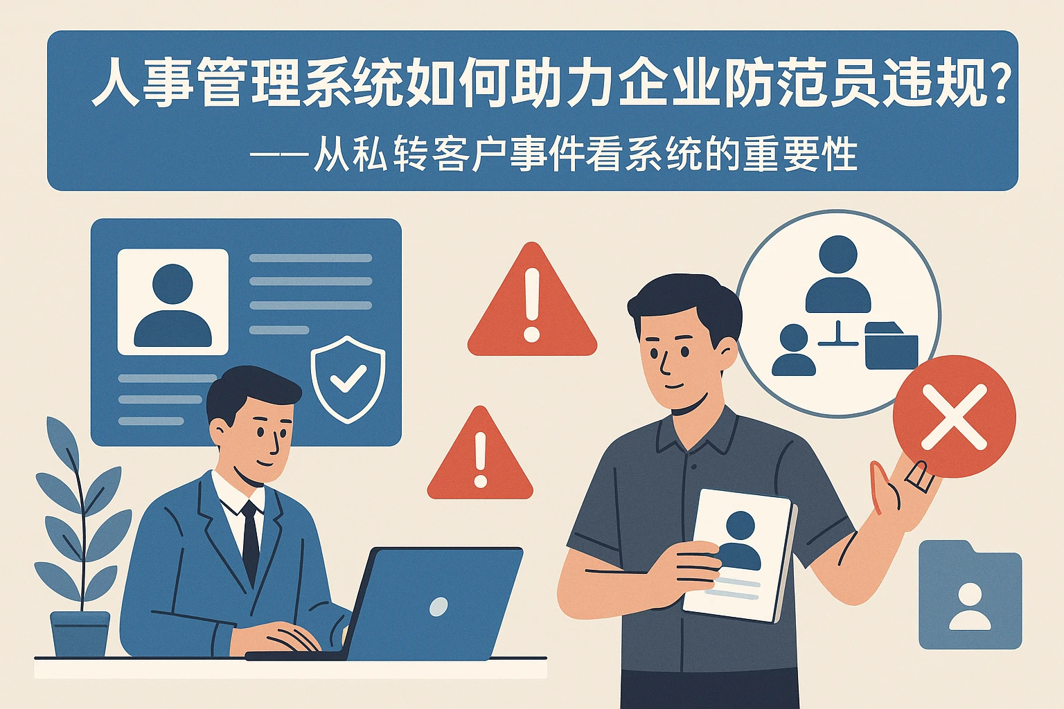 人事管理系统如何助力企业防范员工违规？——从私转客户事件看系统的重要性