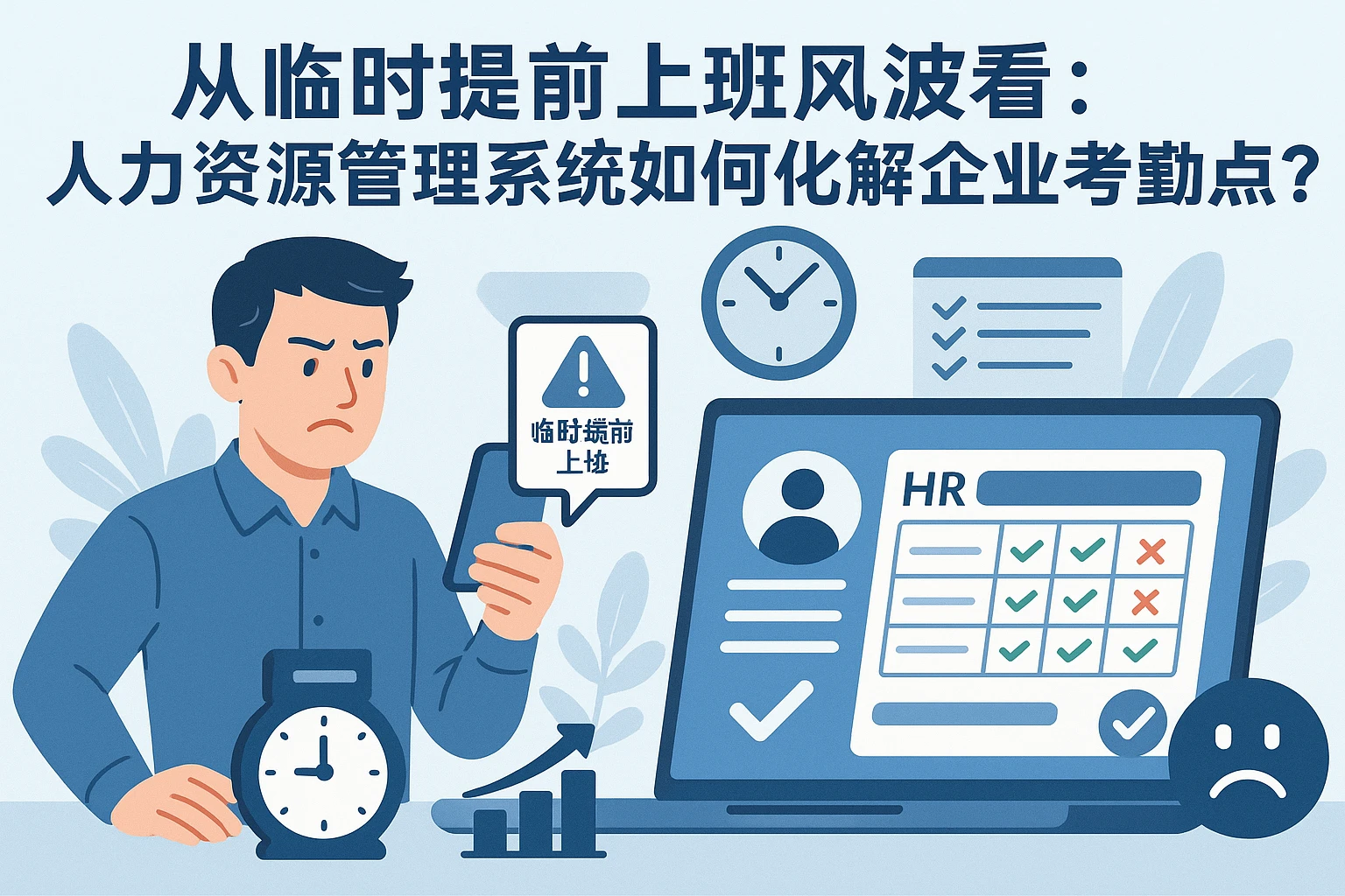 从临时提前上班风波看：人力资源管理系统如何化解企业考勤痛点？