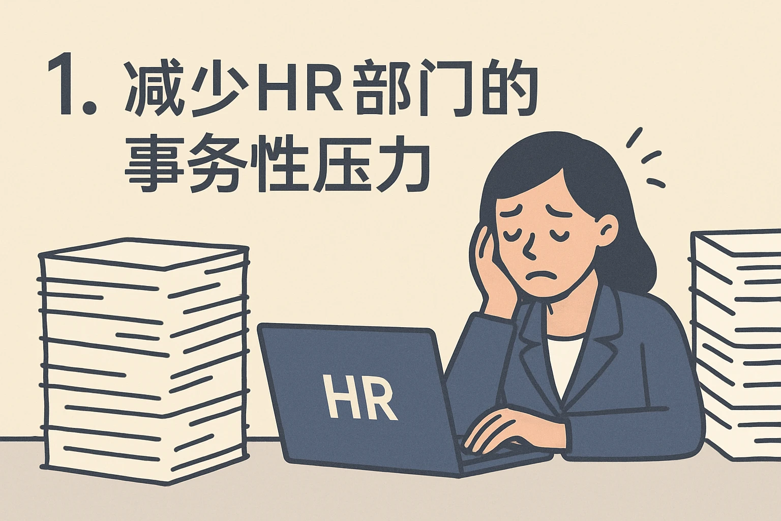 1. 减少HR部门的事务性压力