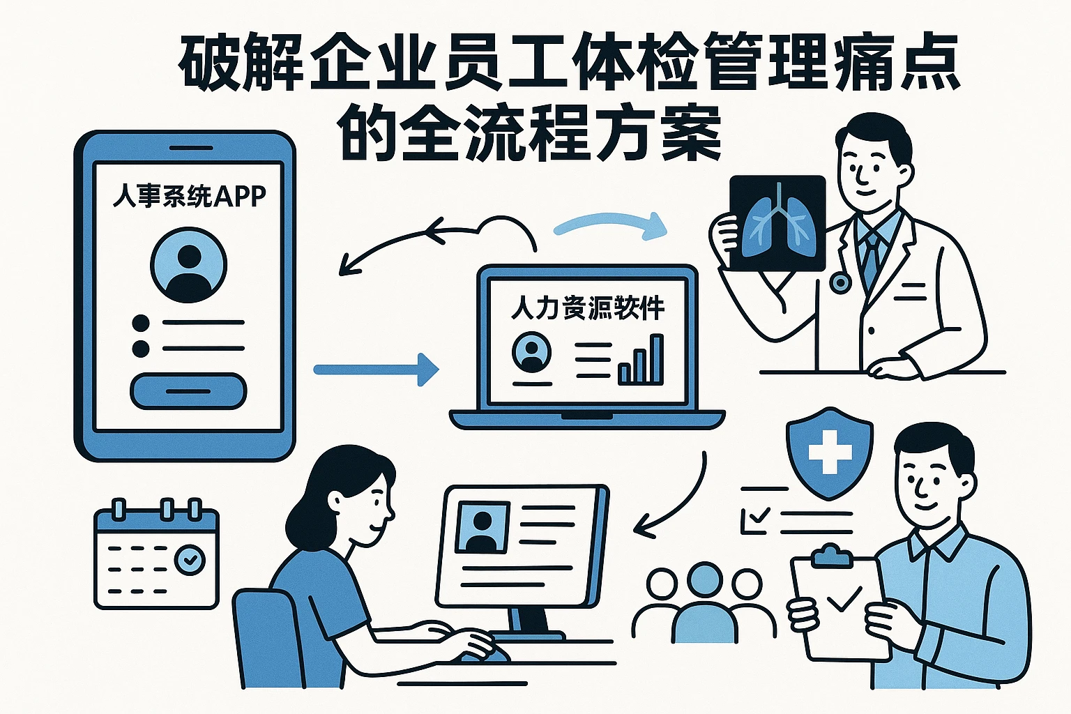 人事系统APP与人力资源软件联动：破解企业员工体检管理痛点的全流程方案