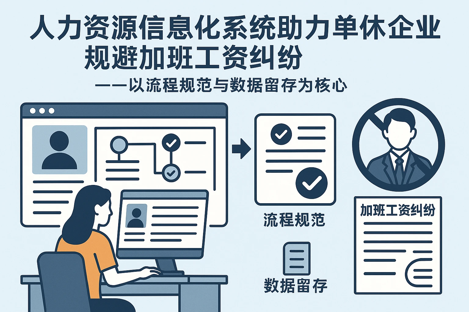 人力资源信息化系统助力单休企业规避加班工资纠纷——以流程规范与数据留存为核心