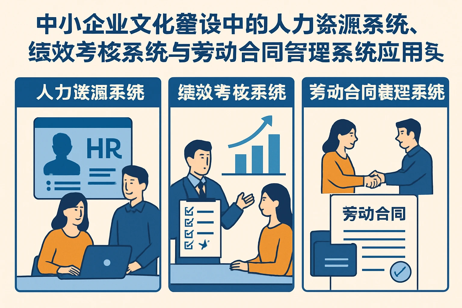 中小企业文化建设中的人力资源系统、绩效考核系统与劳动合同管理系统应用实践