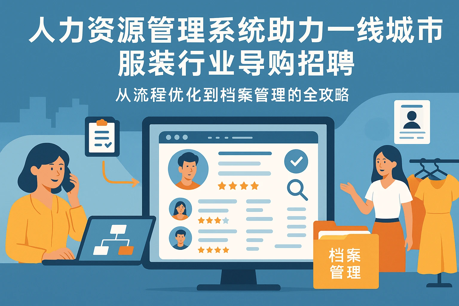 人力资源管理系统助力一线城市服装行业导购招聘：从流程优化到档案管理的全攻略