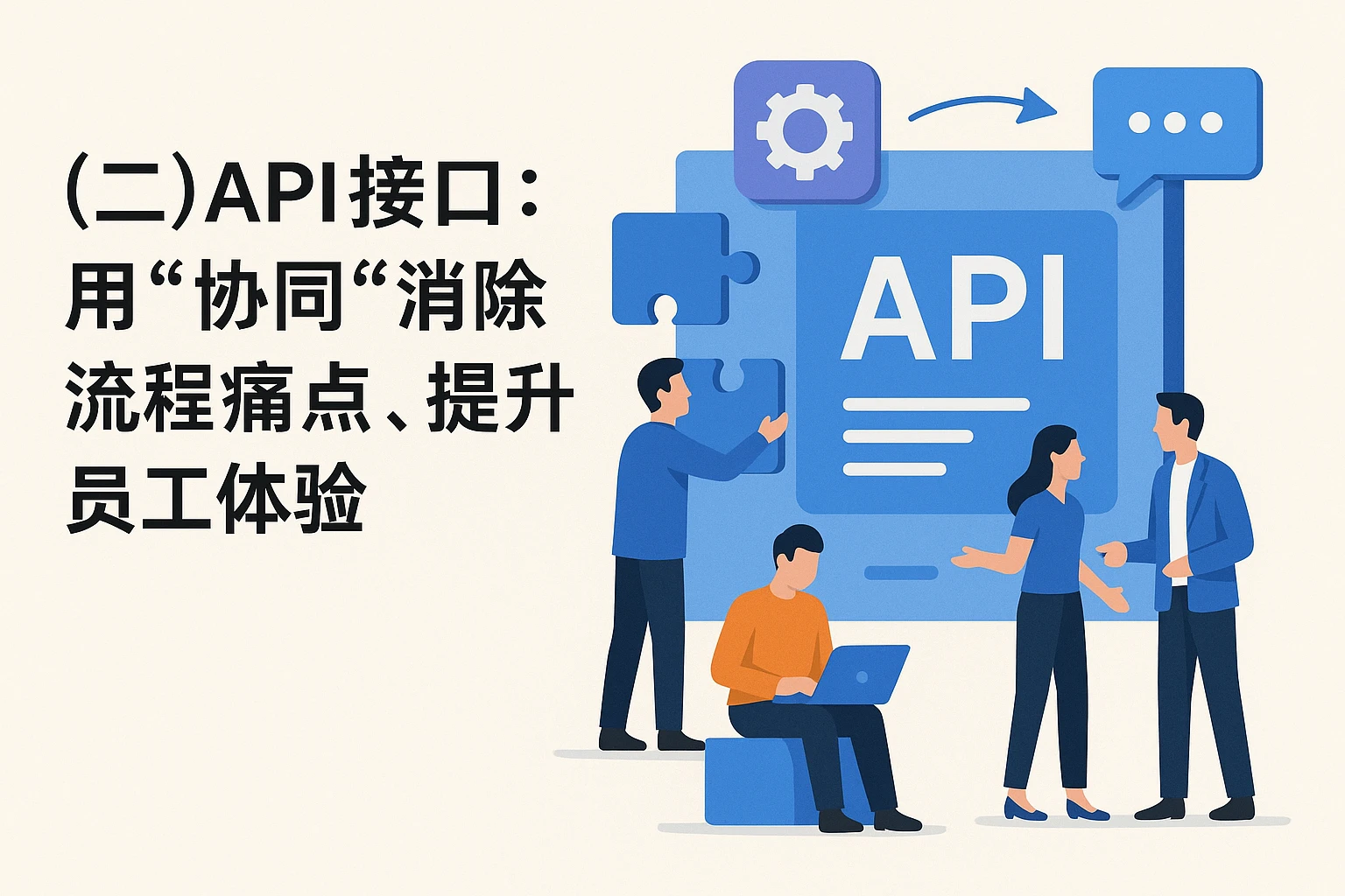 （二）API接口：用“协同”消除流程痛点，提升员工体验