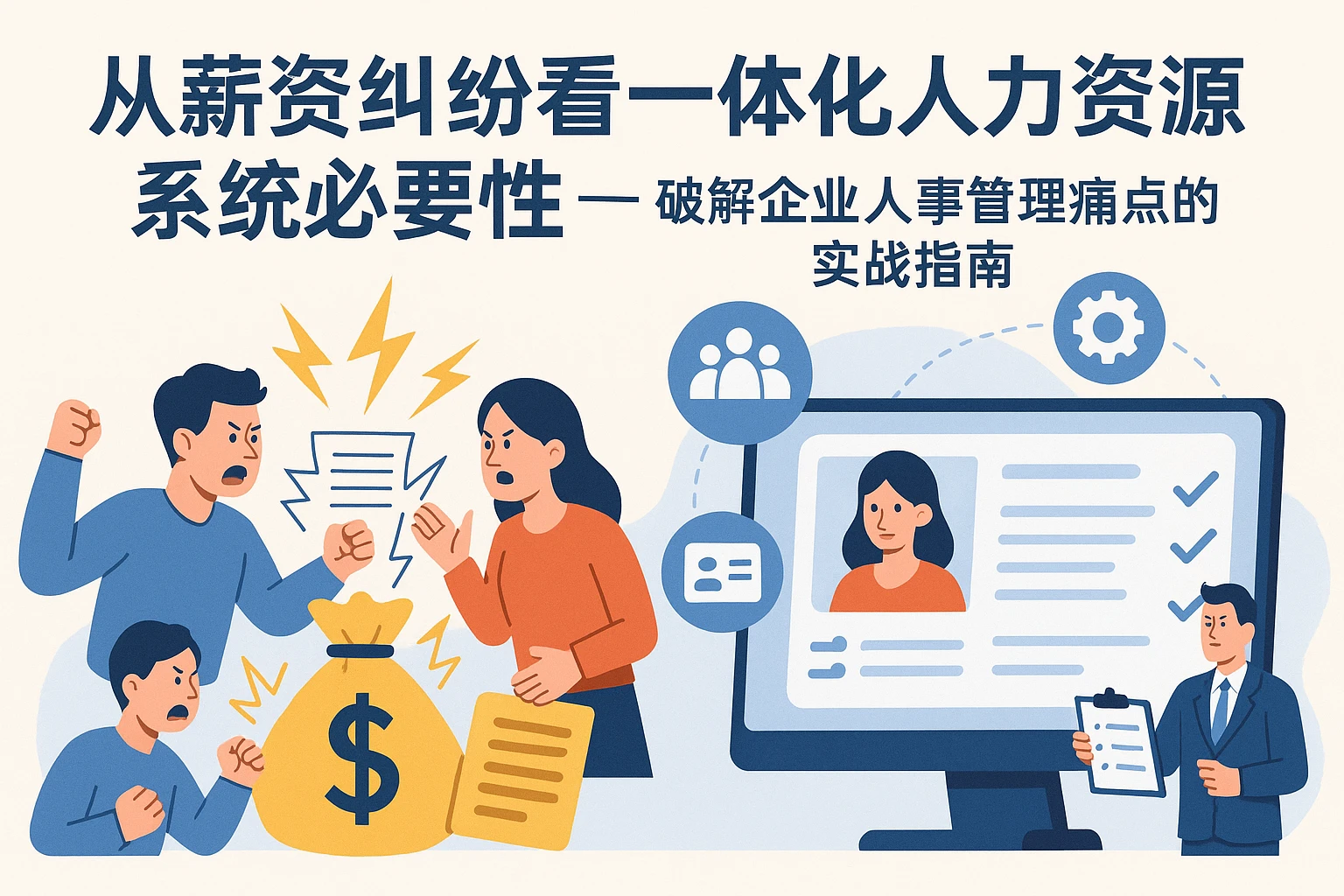从薪资纠纷看一体化人力资源系统的必要性——破解企业人事管理痛点的实战指南