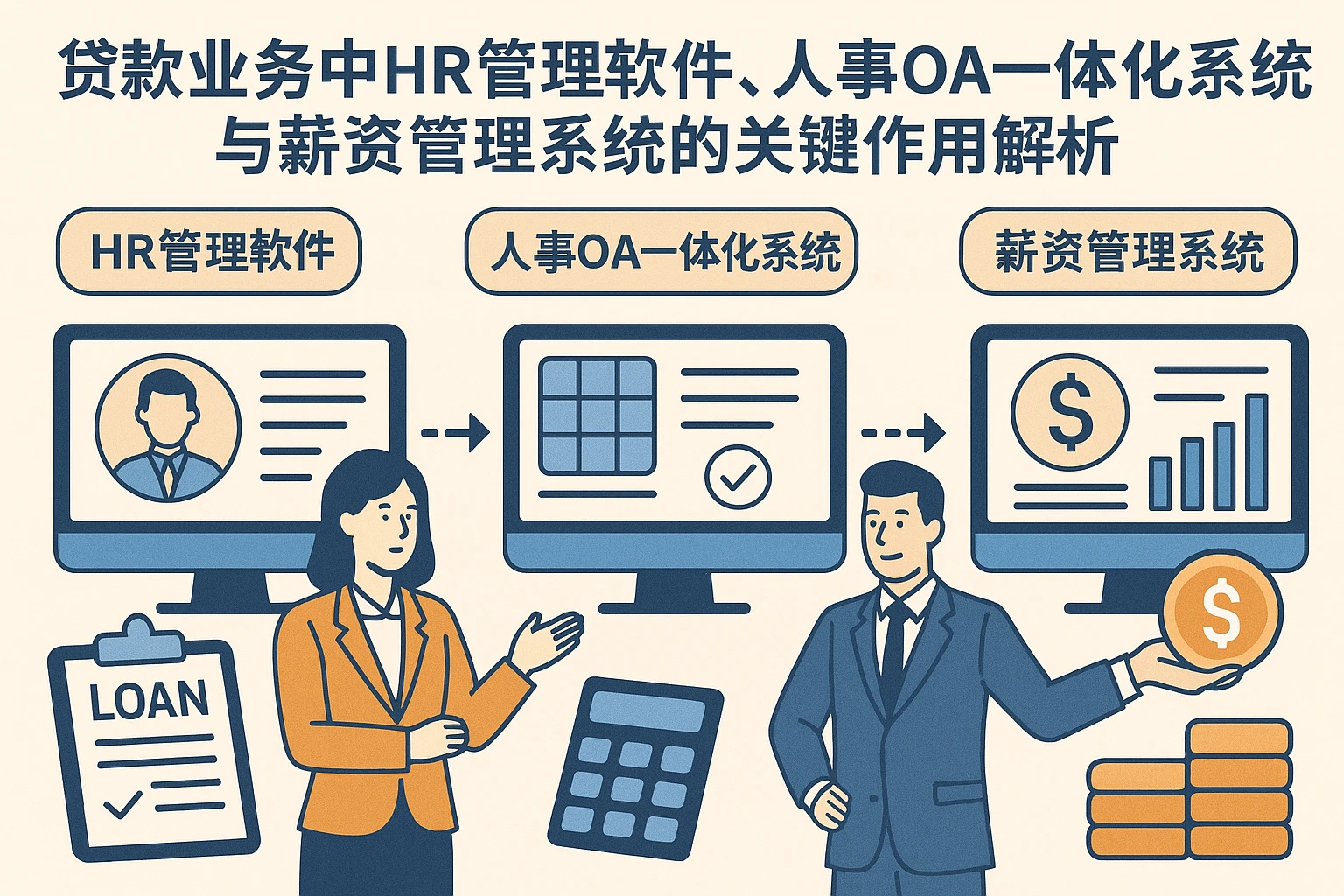 贷款业务中HR管理软件、人事OA一体化系统与薪资管理系统的关键作用解析