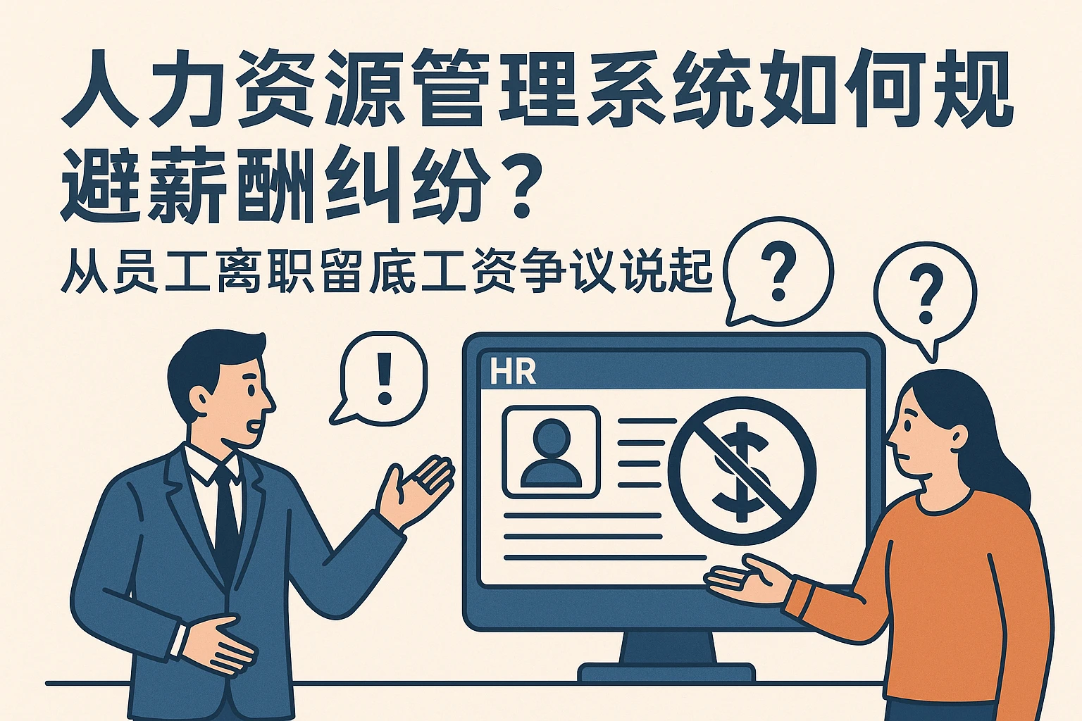 人力资源管理系统如何规避薪酬纠纷？从员工离职留底工资争议说起