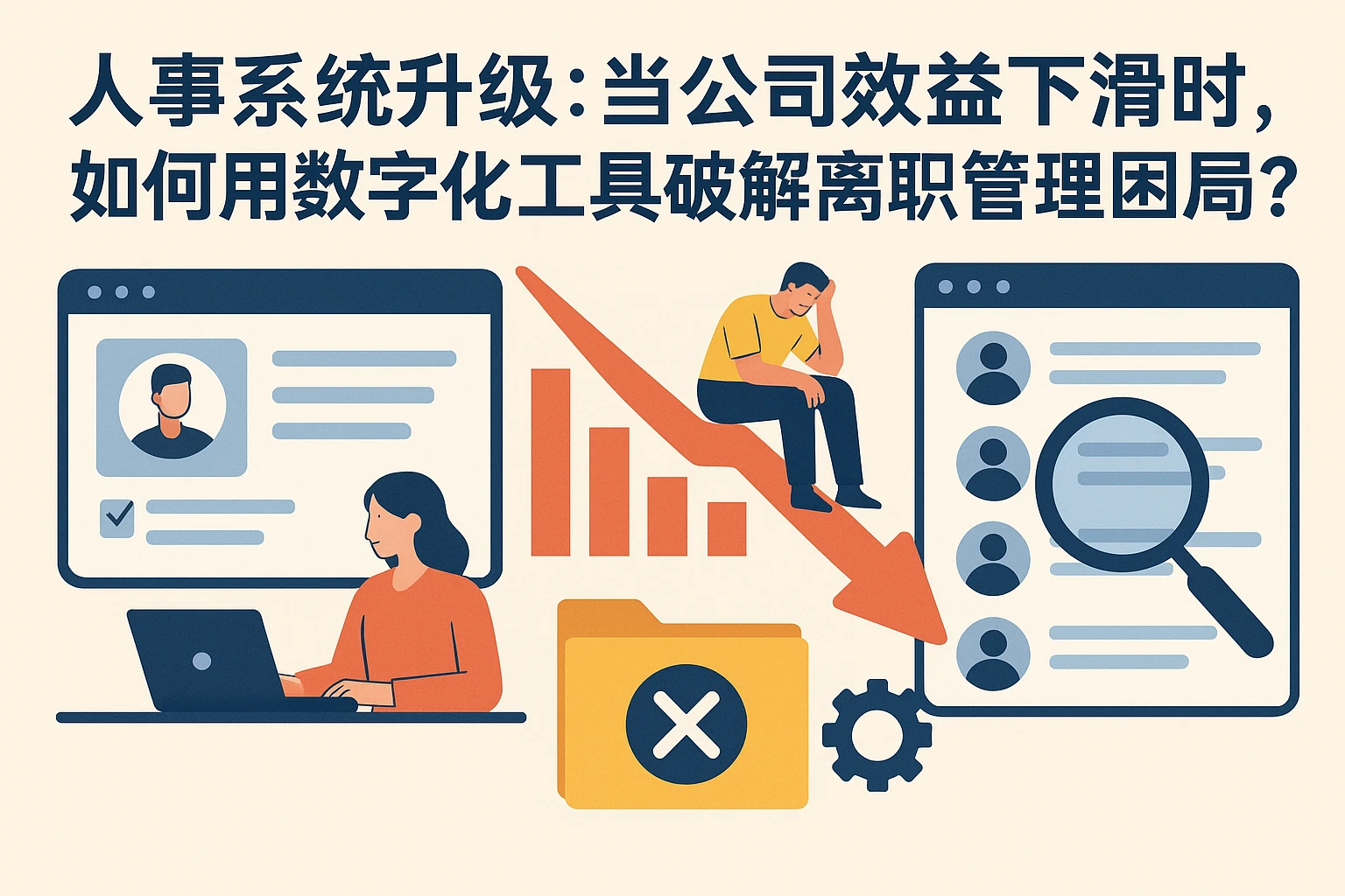 人事系统升级：当公司效益下滑时，如何用数字化工具破解离职管理困局？