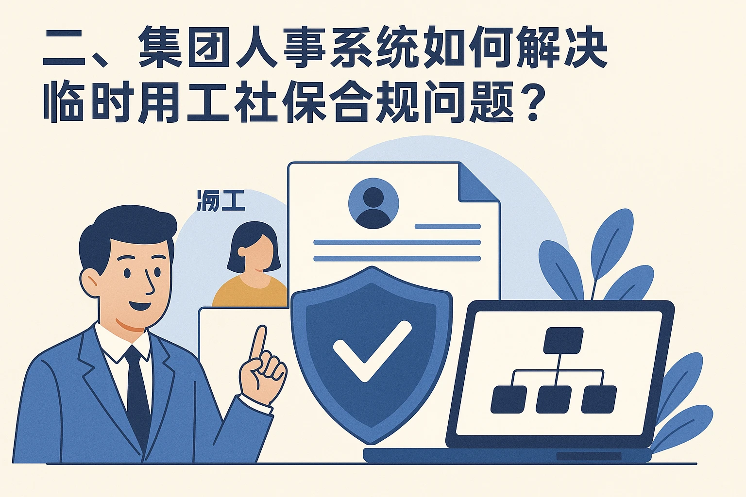 二、集团人事系统如何解决临时用工社保合规问题？