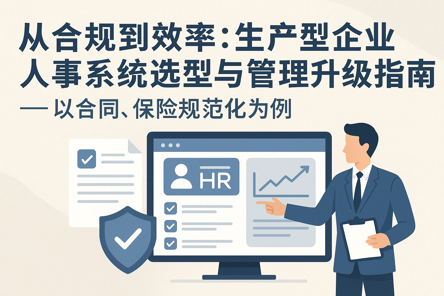 从合规到效率：生产型企业人事系统选型与管理升级指南——以合同、保险规范化为例