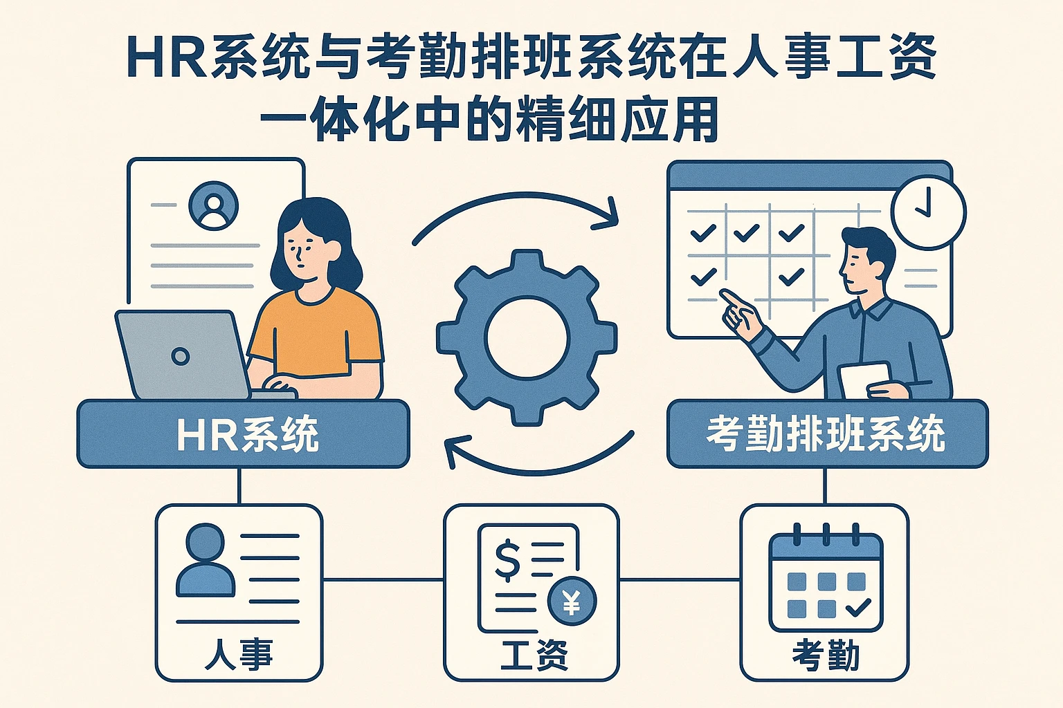 HR系统与考勤排班系统在人事工资考勤一体化中的精细应用