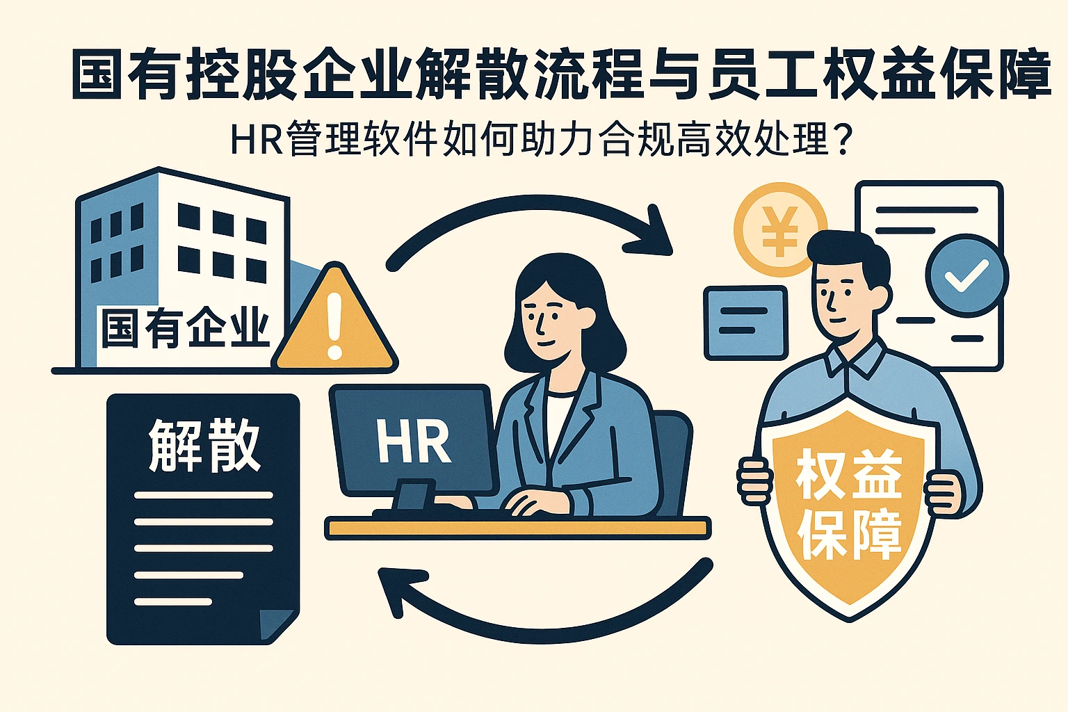 国有控股企业解散流程与员工权益保障：HR管理软件如何助力合规高效处理？