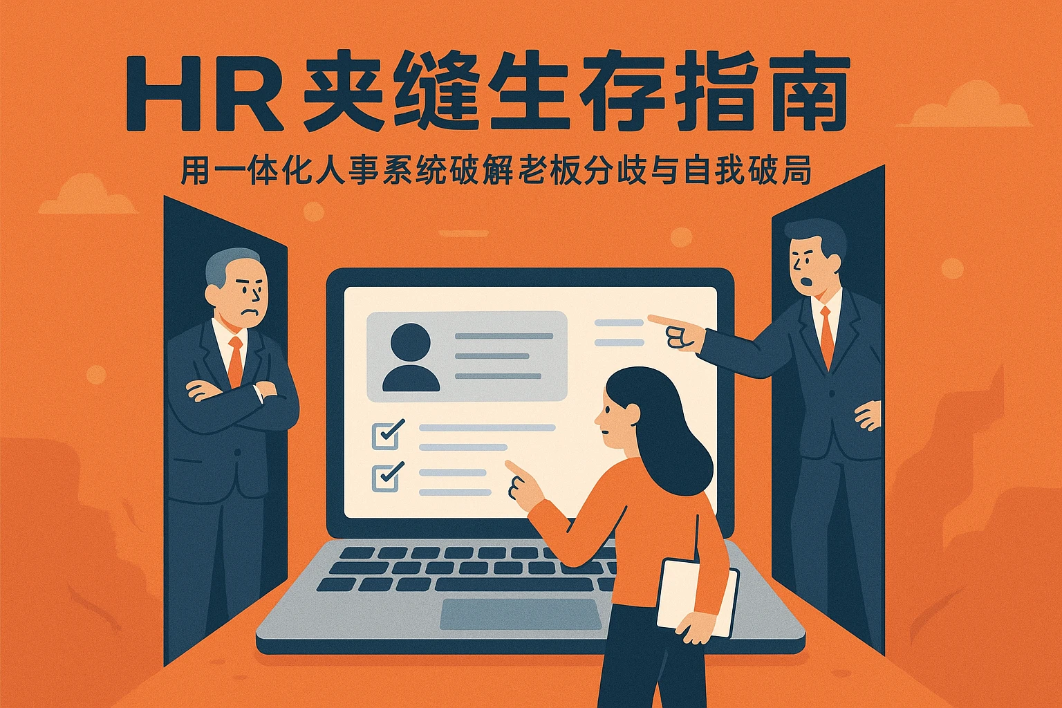 HR夹缝生存指南：用一体化人事系统破解老板分歧与自我破局