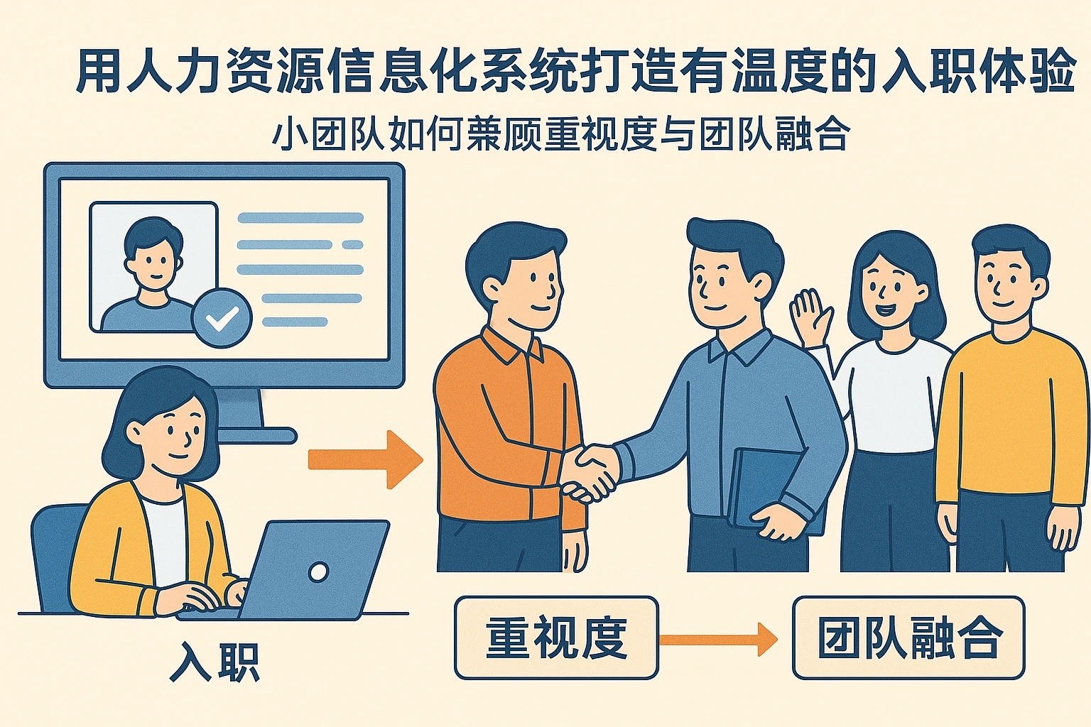 用人力资源信息化系统打造有温度的入职体验——小团队如何兼顾重视度与团队融合