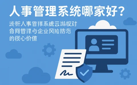 人事管理系统哪家好？浅析人事管理系统云端版对合同管理与企业风险防范的核心价值