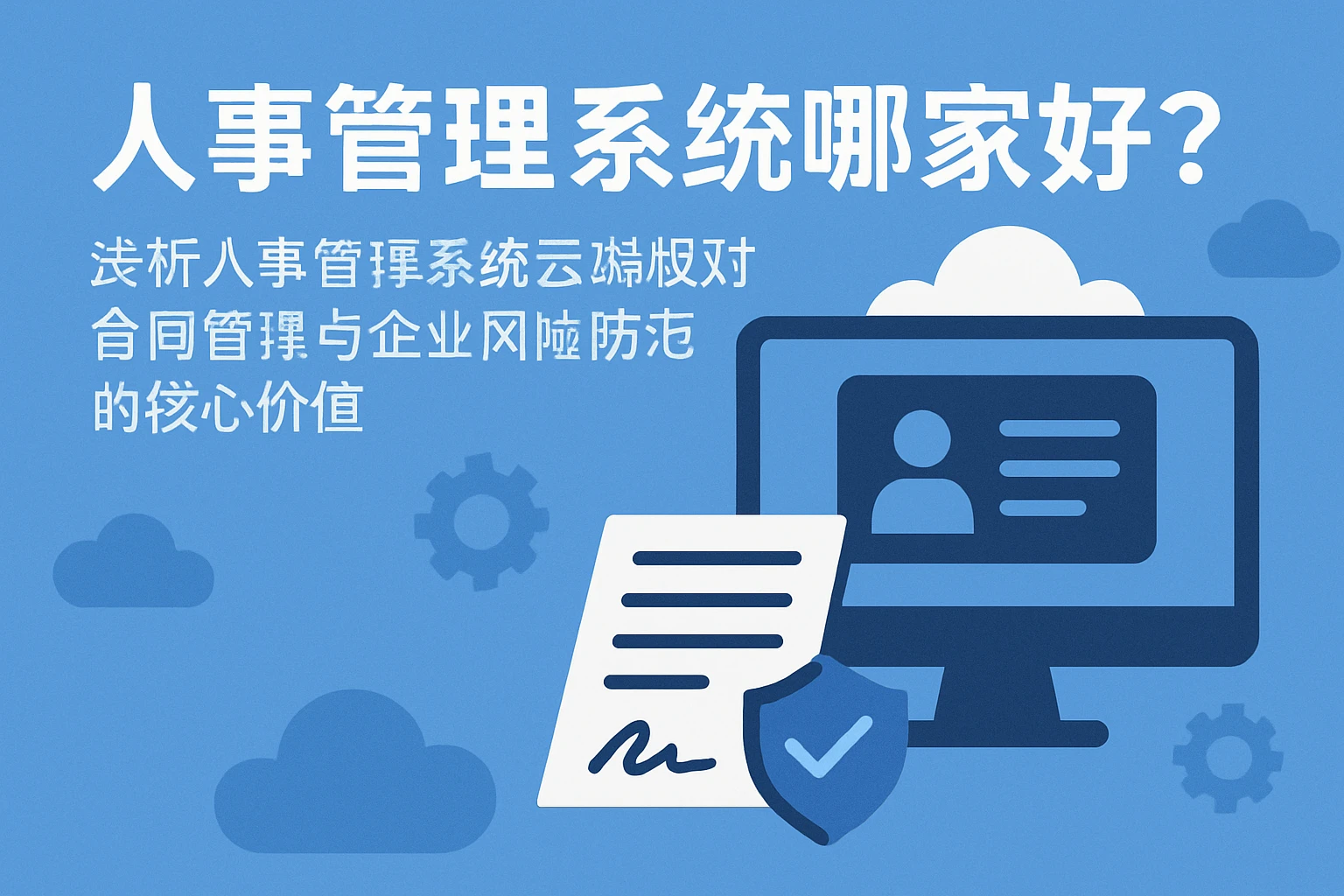 人事管理系统哪家好？浅析人事管理系统云端版对合同管理与企业风险防范的核心价值