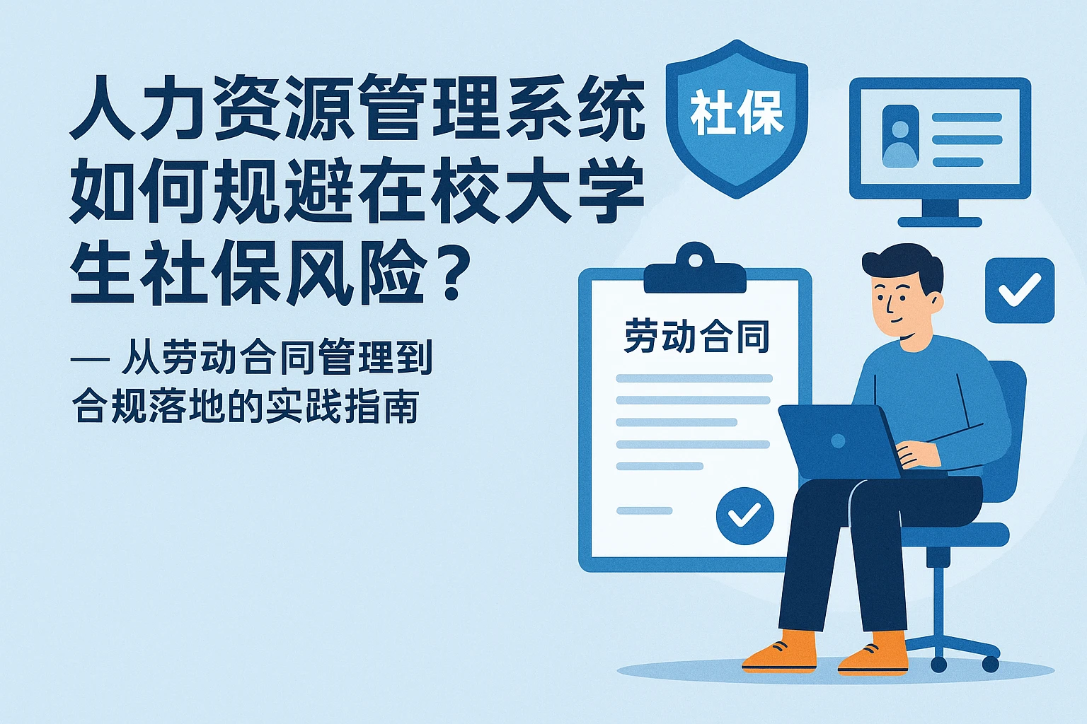 人力资源管理系统如何规避在校大学生社保风险？——从劳动合同管理到合规落地的实践指南