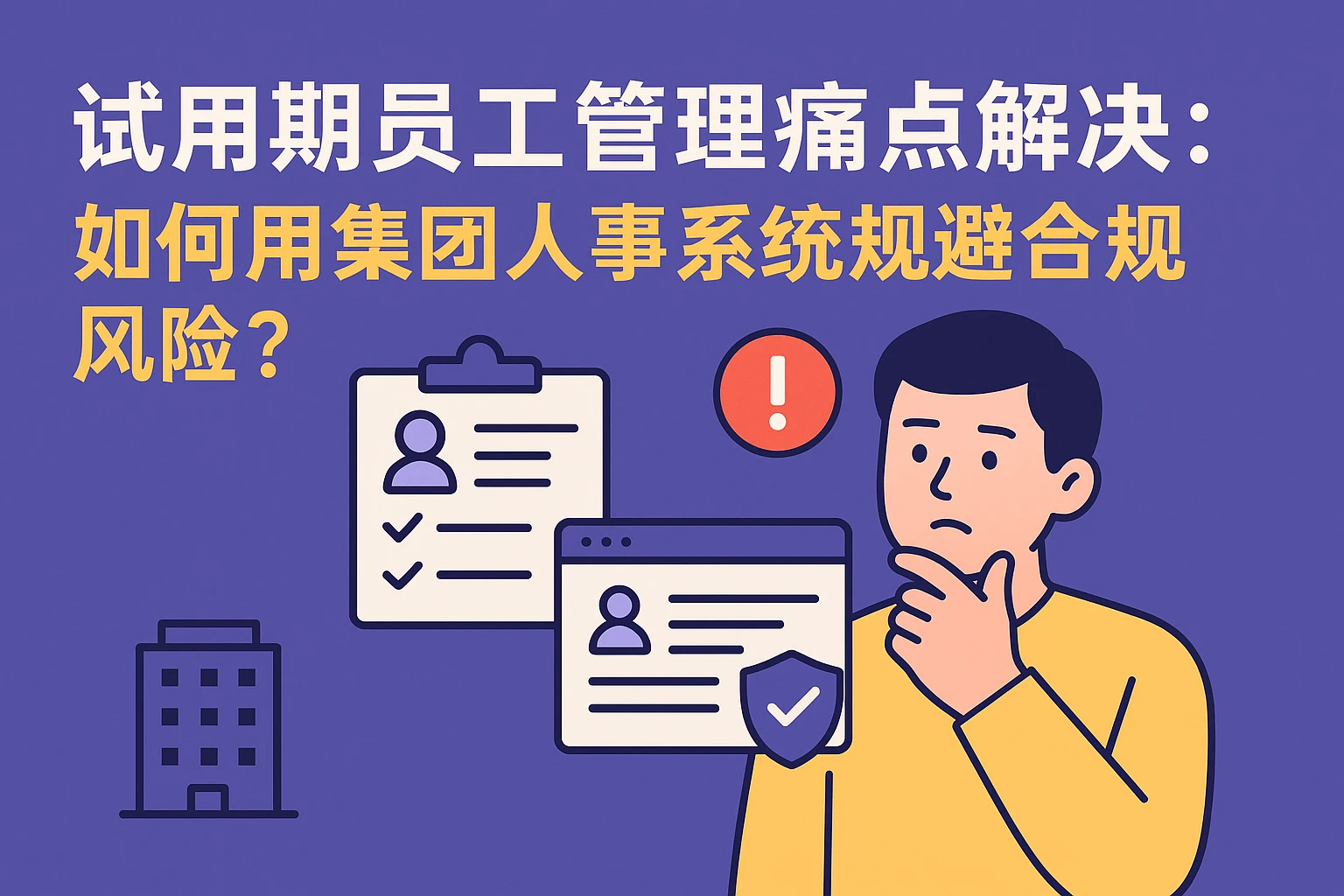 试用期员工管理痛点解决：如何用集团人事系统规避合规风险？