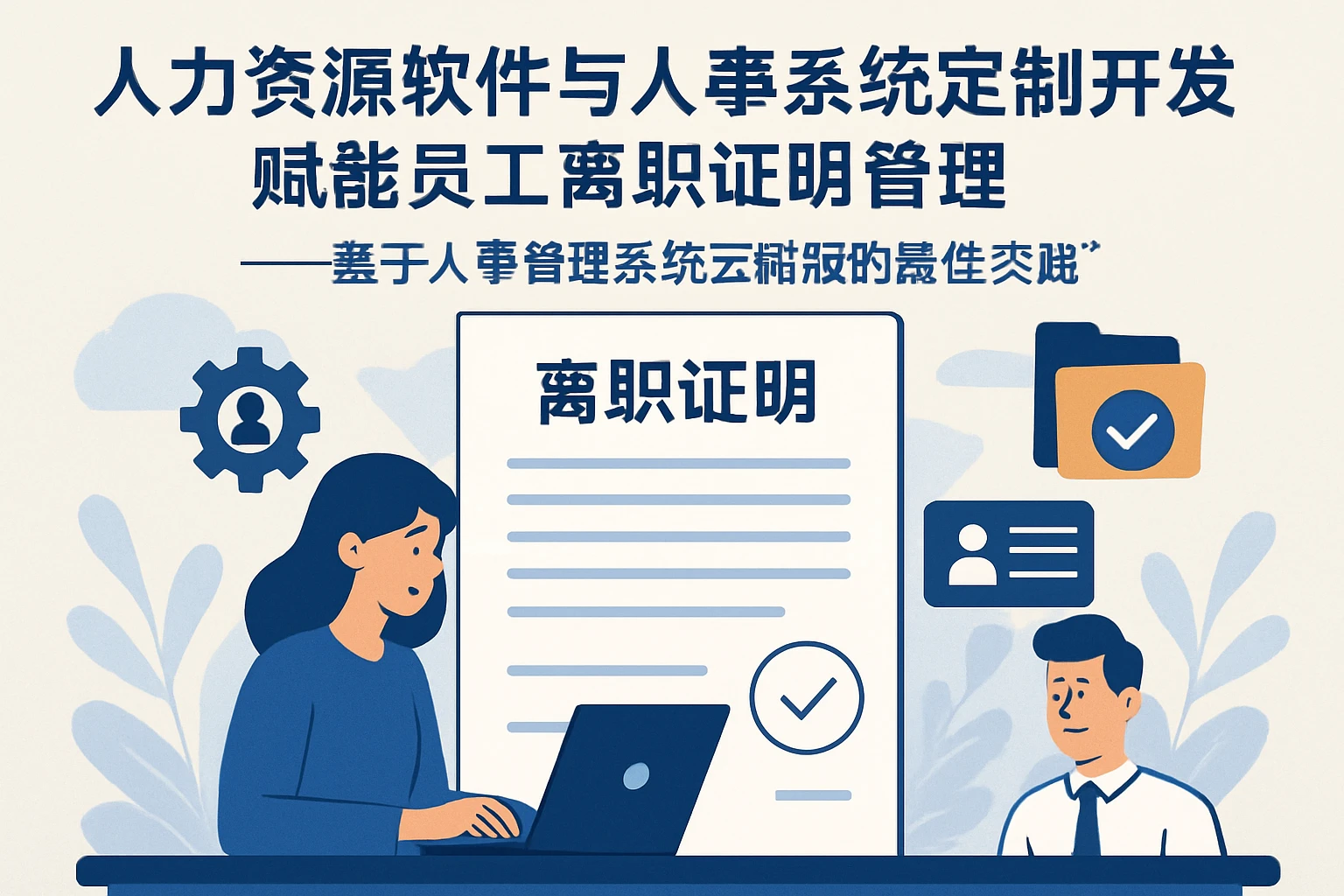 人力资源软件与人事系统定制开发赋能员工离职证明管理——基于人事管理系统云端版的最佳实践