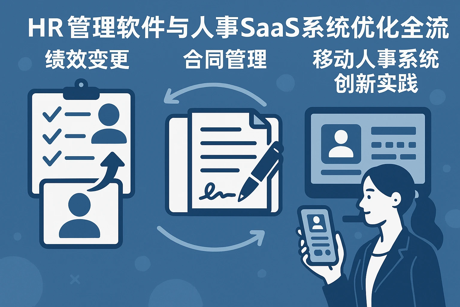 HR管理软件与人事SaaS系统优化全流程：绩效变更、合同管理与移动人事系统创新实践
