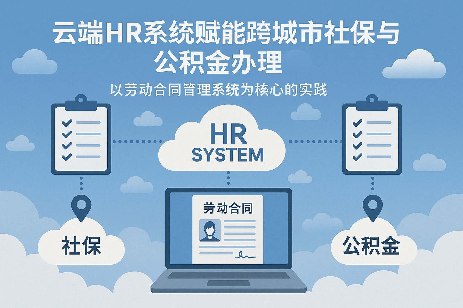 云端HR系统赋能跨城市社保与公积金办理——以劳动合同管理系统为核心的实践