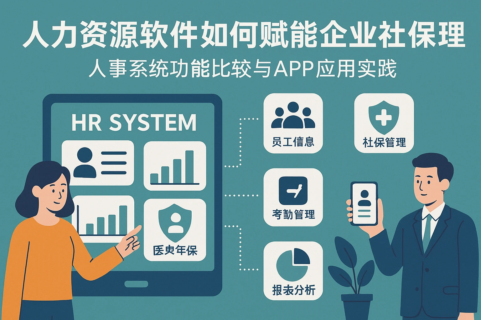 人力资源软件如何赋能企业社保管理？人事系统功能比较与APP应用实践