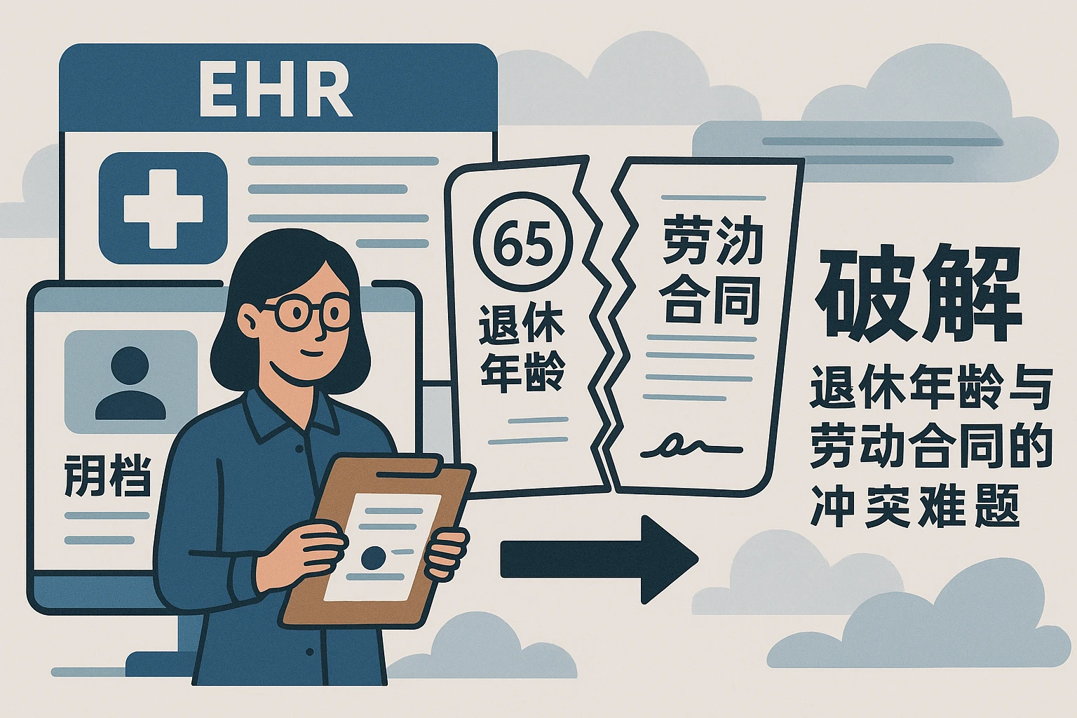 EHR系统与人事档案管理：破解退休年龄与劳动合同的冲突难题