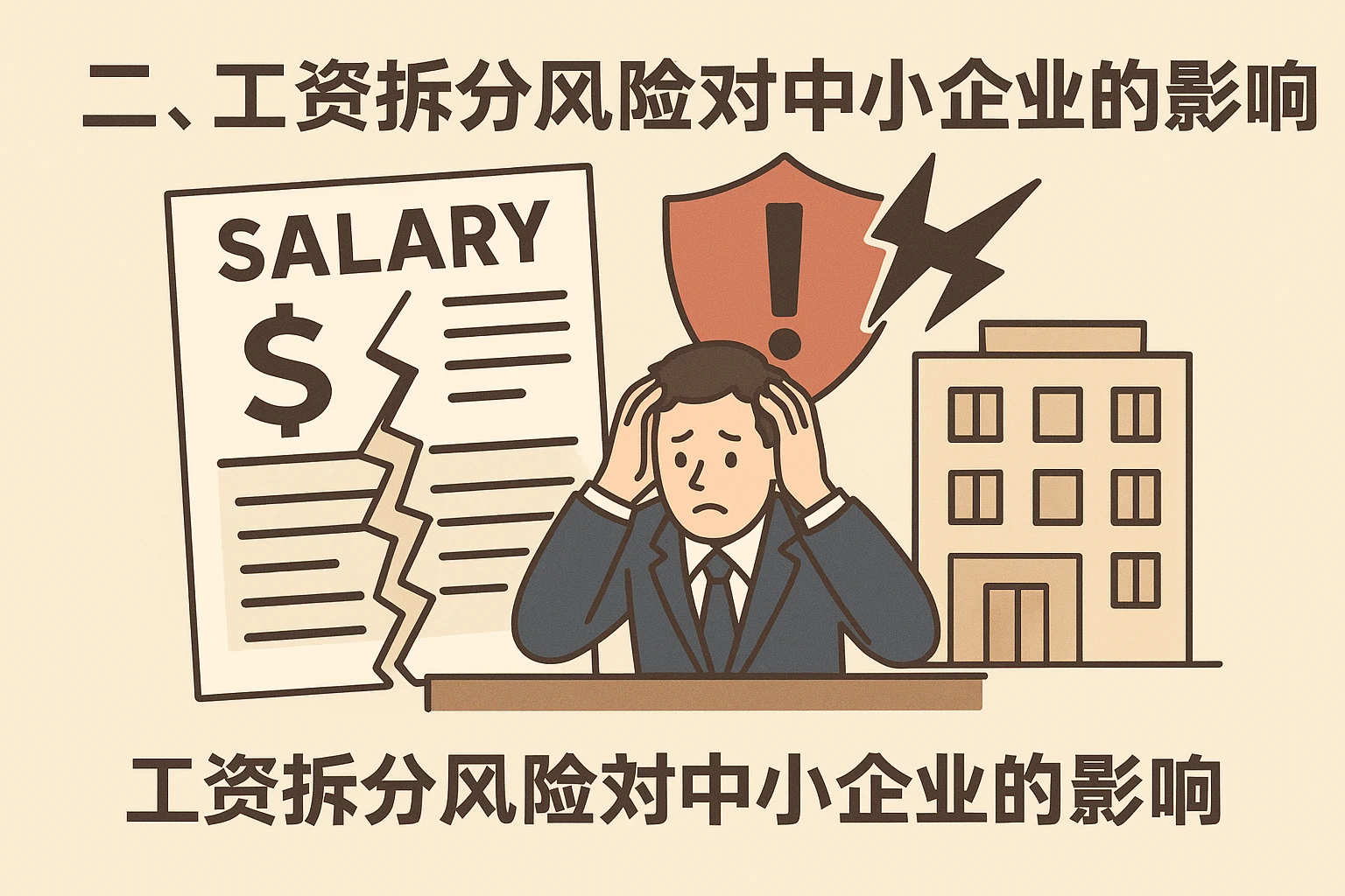 二、工资拆分风险对中小企业的影响