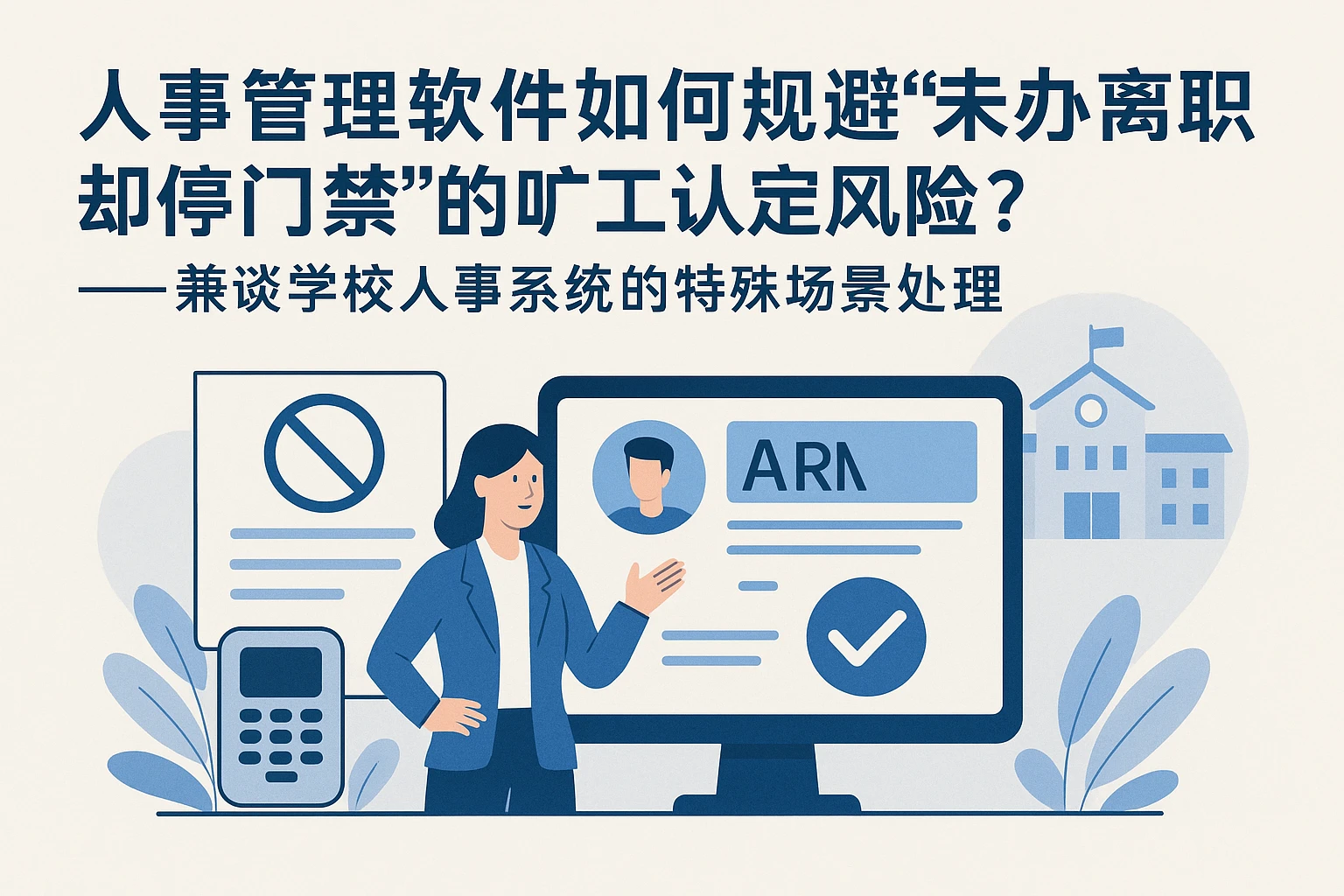 人事管理软件如何规避“未办离职却停门禁”的旷工认定风险？——兼谈学校人事系统的特殊场景处理