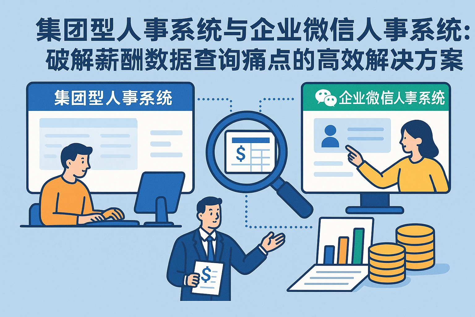 集团型人事系统与企业微信人事系统：破解薪酬数据查询痛点的高效解决方案