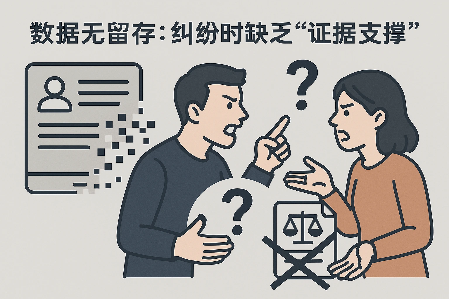 2. 数据无留存：纠纷时缺乏“证据支撑”