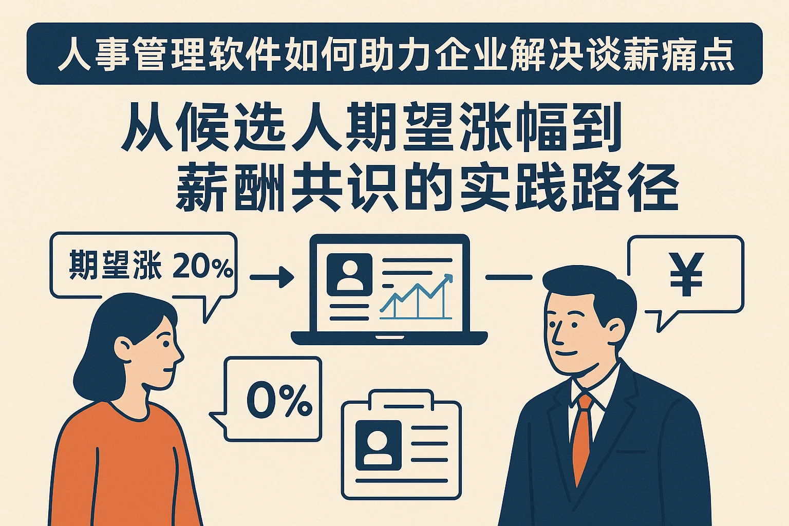 人事管理软件如何助力企业解决谈薪痛点——从候选人期望涨幅到薪酬共识的实践路径