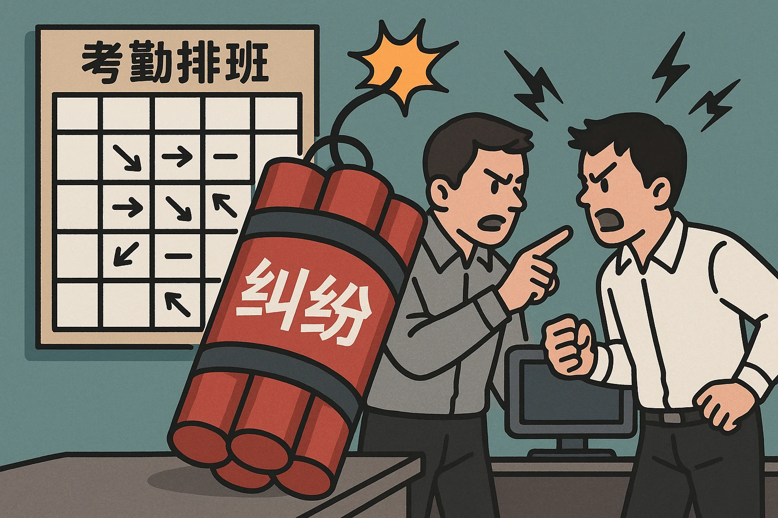 2. 乱：考勤排班无章法，员工纠纷成“定时炸弹”