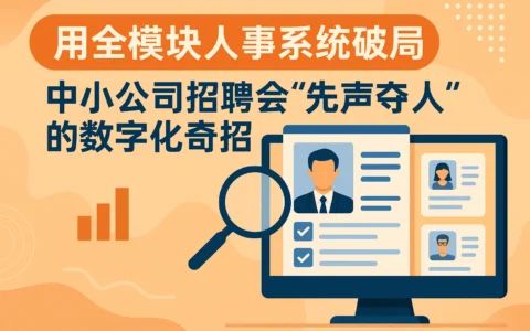 用全模块人事系统破局：中小公司招聘会“先声夺人”的数字化奇招