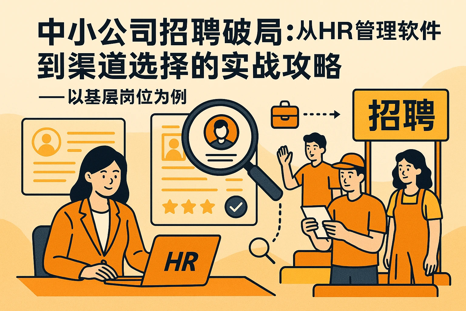中小公司招聘破局：从HR管理软件到渠道选择的实战攻略——以基层岗位为例