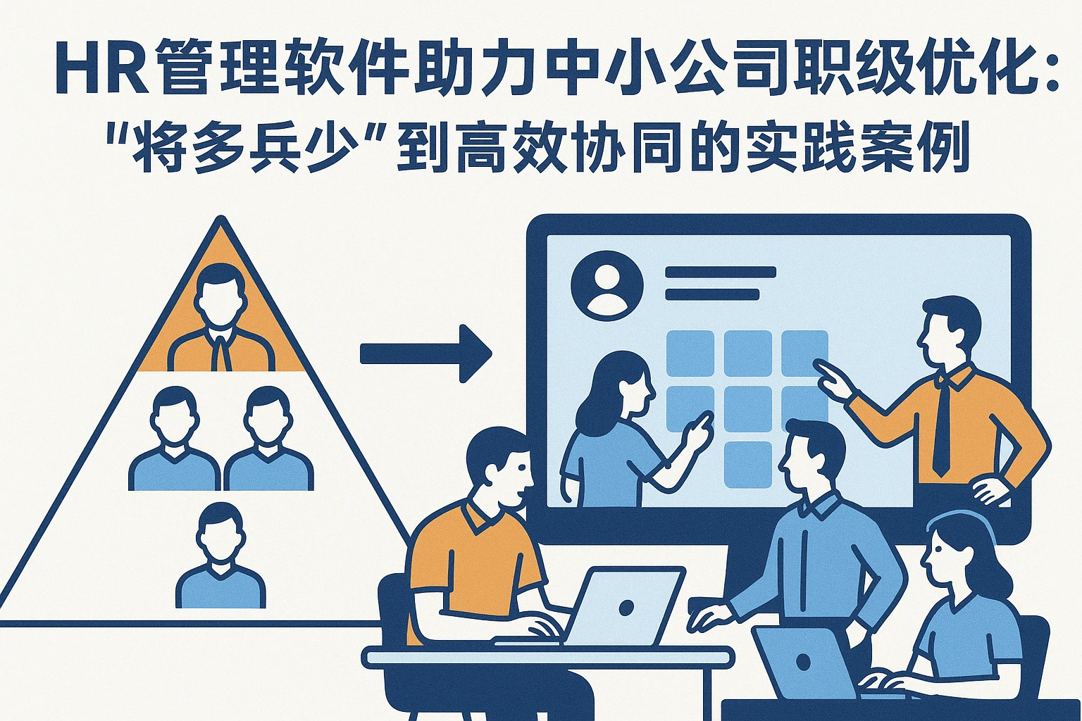 HR管理软件助力中小公司职级优化：从“将多兵少”到高效协同的实践案例