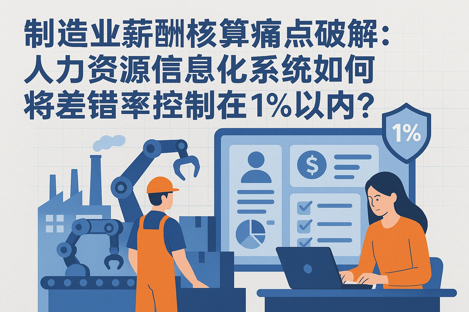 制造业薪酬核算痛点破解：人力资源信息化系统如何将差错率控制在1%以内？