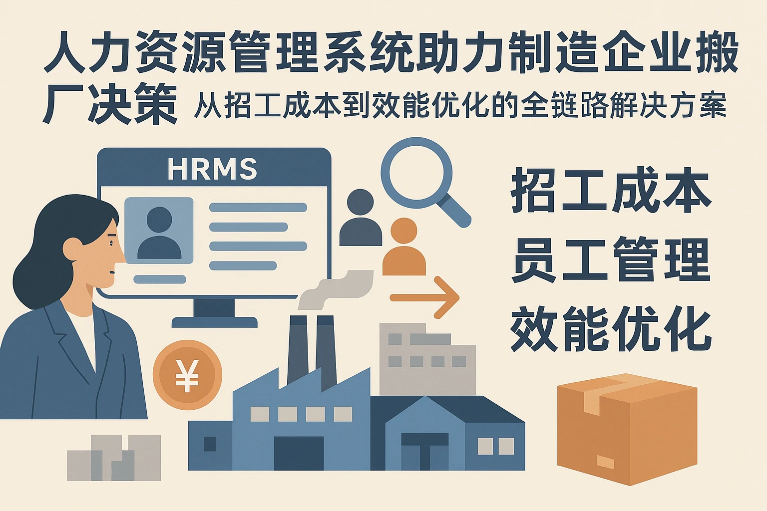 人力资源管理系统助力制造企业搬厂决策：从招工成本到效能优化的全链路解决方案