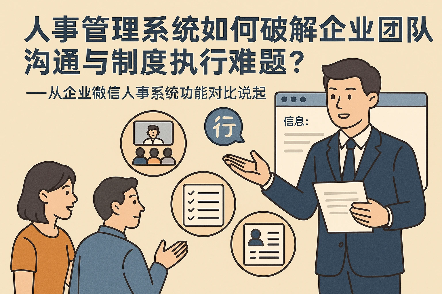 人事管理系统如何破解企业团队沟通与制度执行难题？——从企业微信人事系统功能对比说起