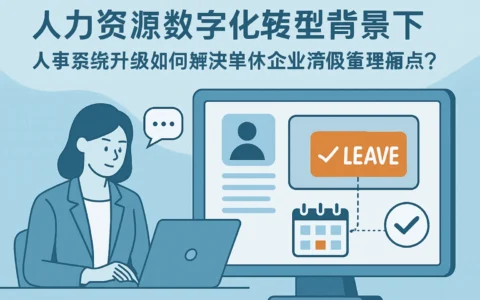 人力资源数字化转型背景下，人事系统升级如何解决单休企业请假管理痛点？