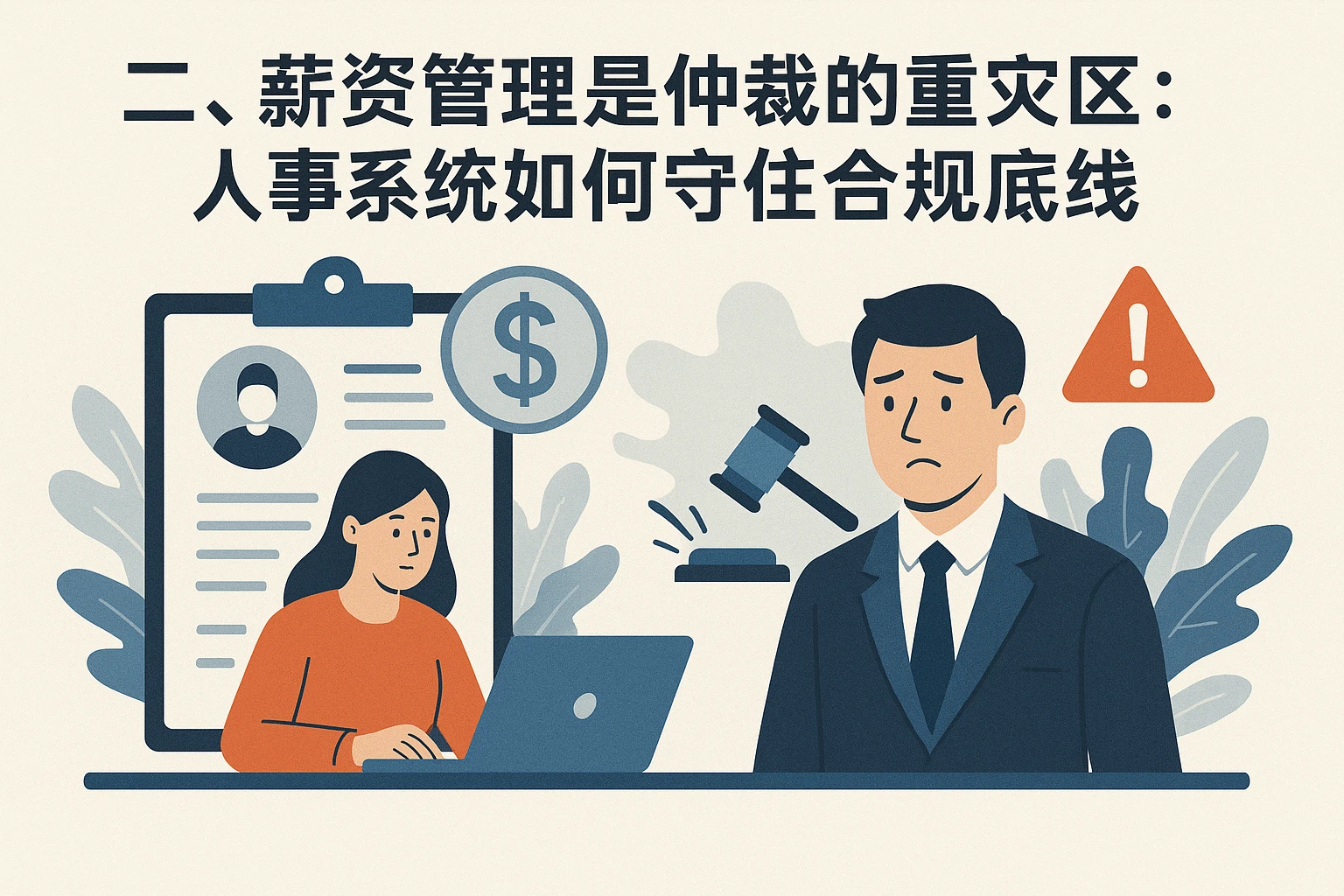 二、薪资管理是仲裁的重灾区：人事系统如何守住合规底线