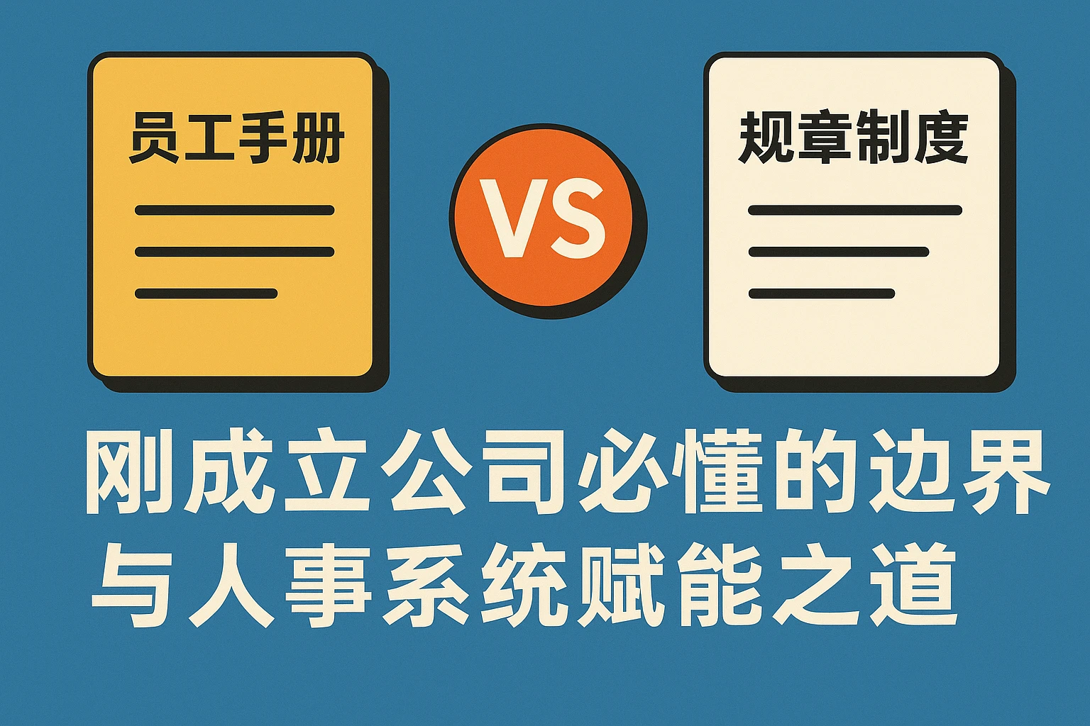 员工手册vs规章制度：刚成立公司必懂的边界与人事系统赋能之道