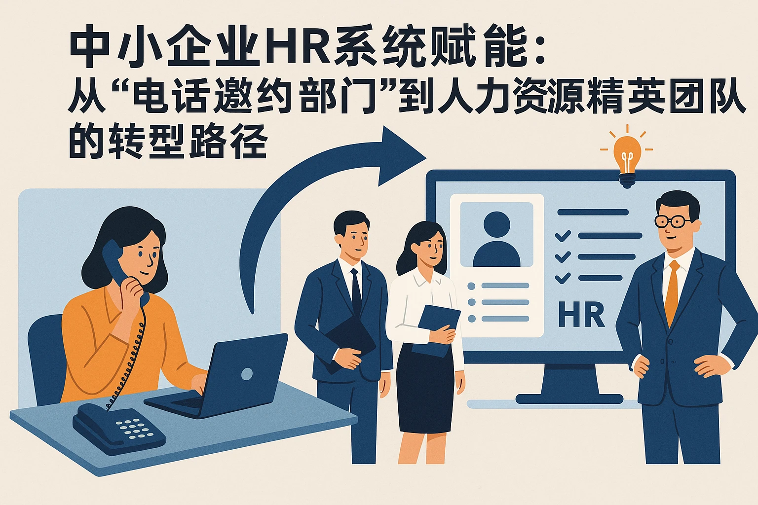 中小企业HR系统赋能：从“电话邀约部门”到人力资源精英团队的转型路径